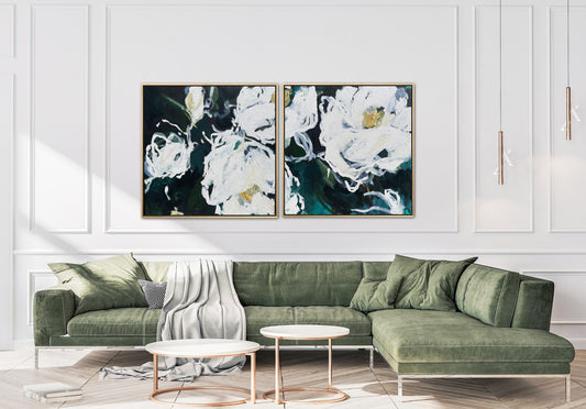 Soft Touch Diptych 155x76cm Framed