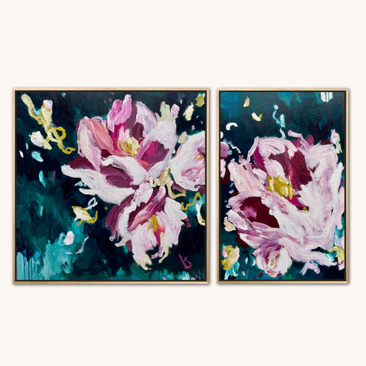 Byng Street Diptych 153x91cm Framed